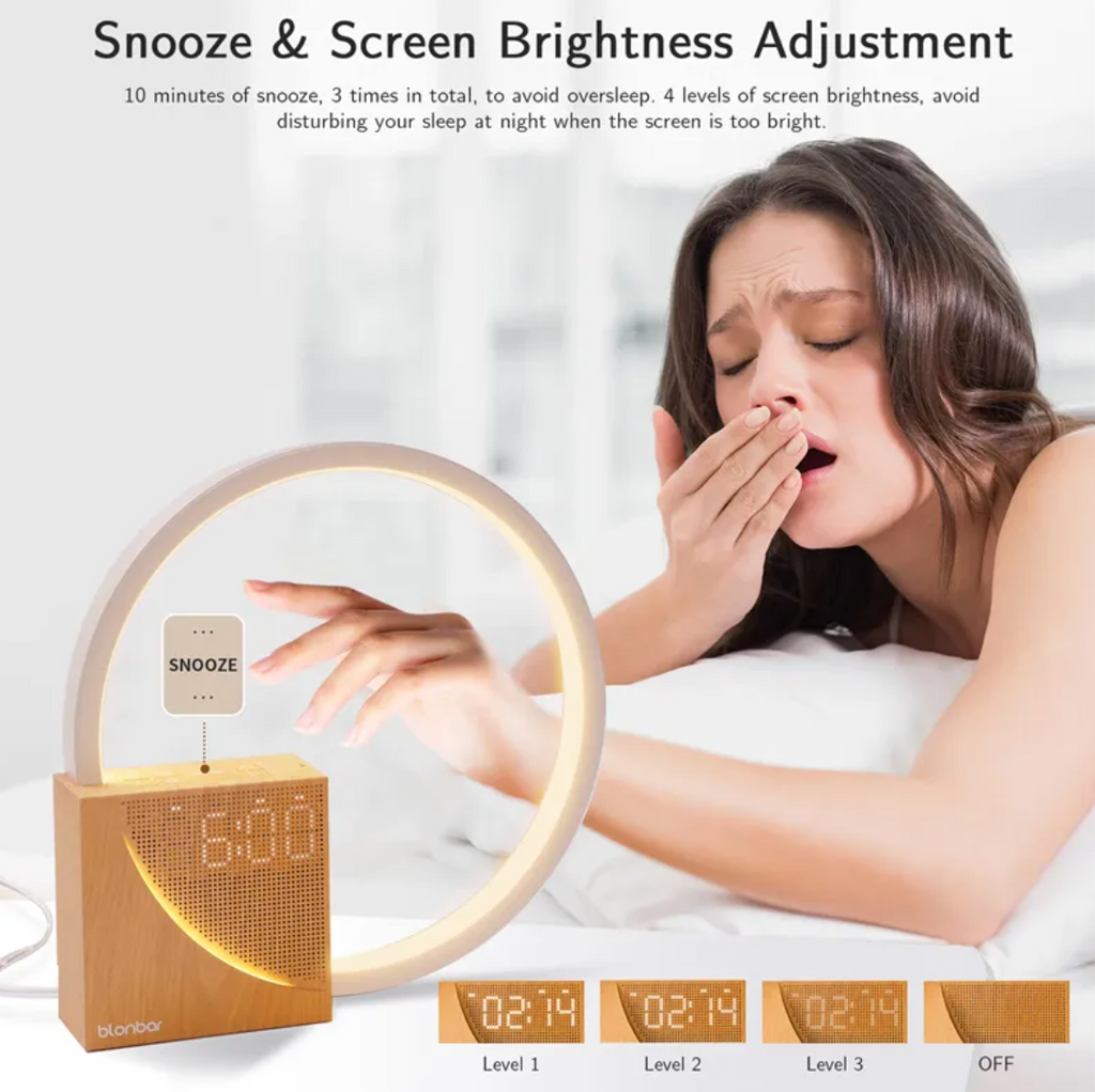 Touch Control Bedside Lamp with Alarm Clock Zen Active