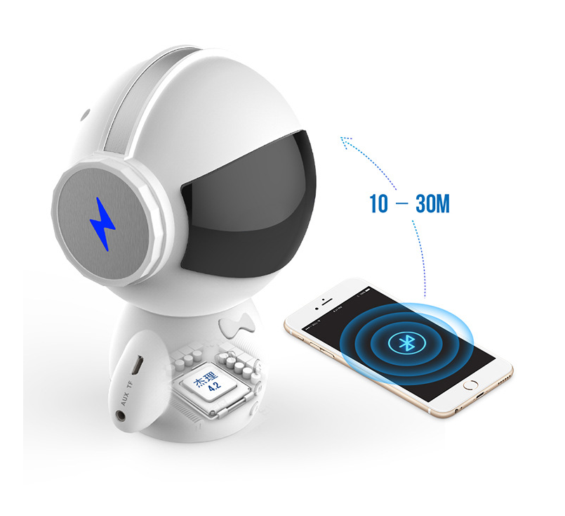 Speaker Robot Alarm Clock Mini Speaker Zen Active