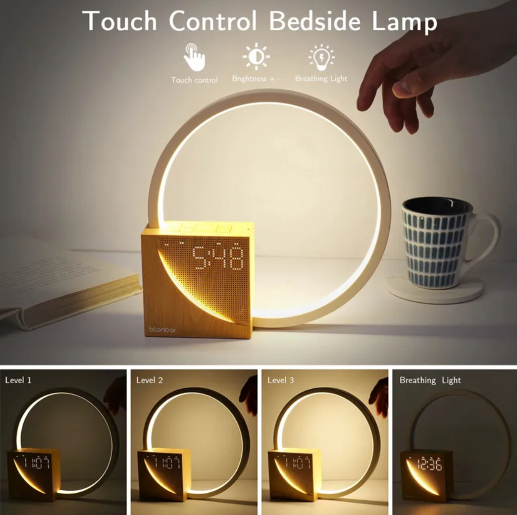 Touch Control Bedside Lamp with Alarm Clock Zen Active