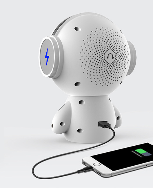 Speaker Robot Alarm Clock Mini Speaker Zen Active