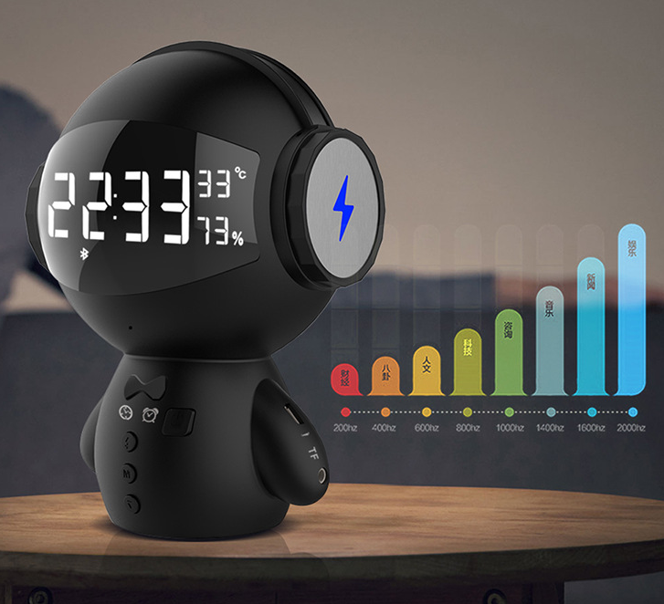 Speaker Robot Alarm Clock Mini Speaker Zen Active