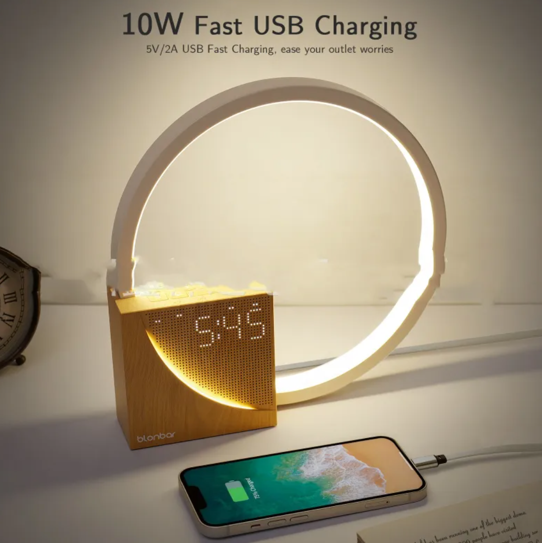 Touch Control Bedside Lamp with Alarm Clock Zen Active