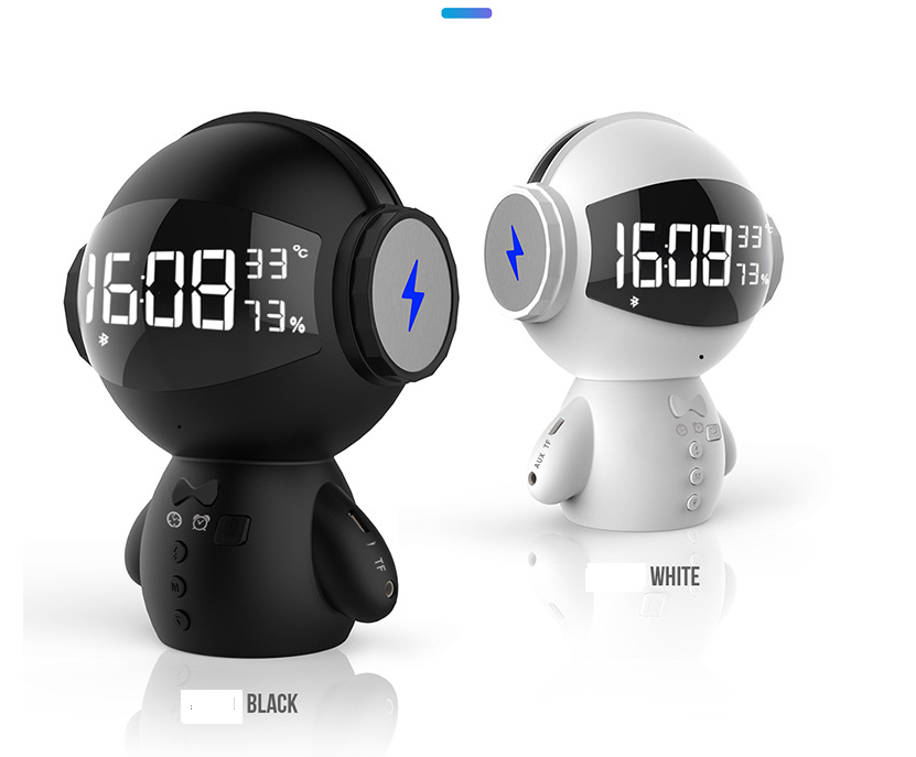 Speaker Robot Alarm Clock Mini Speaker Zen Active