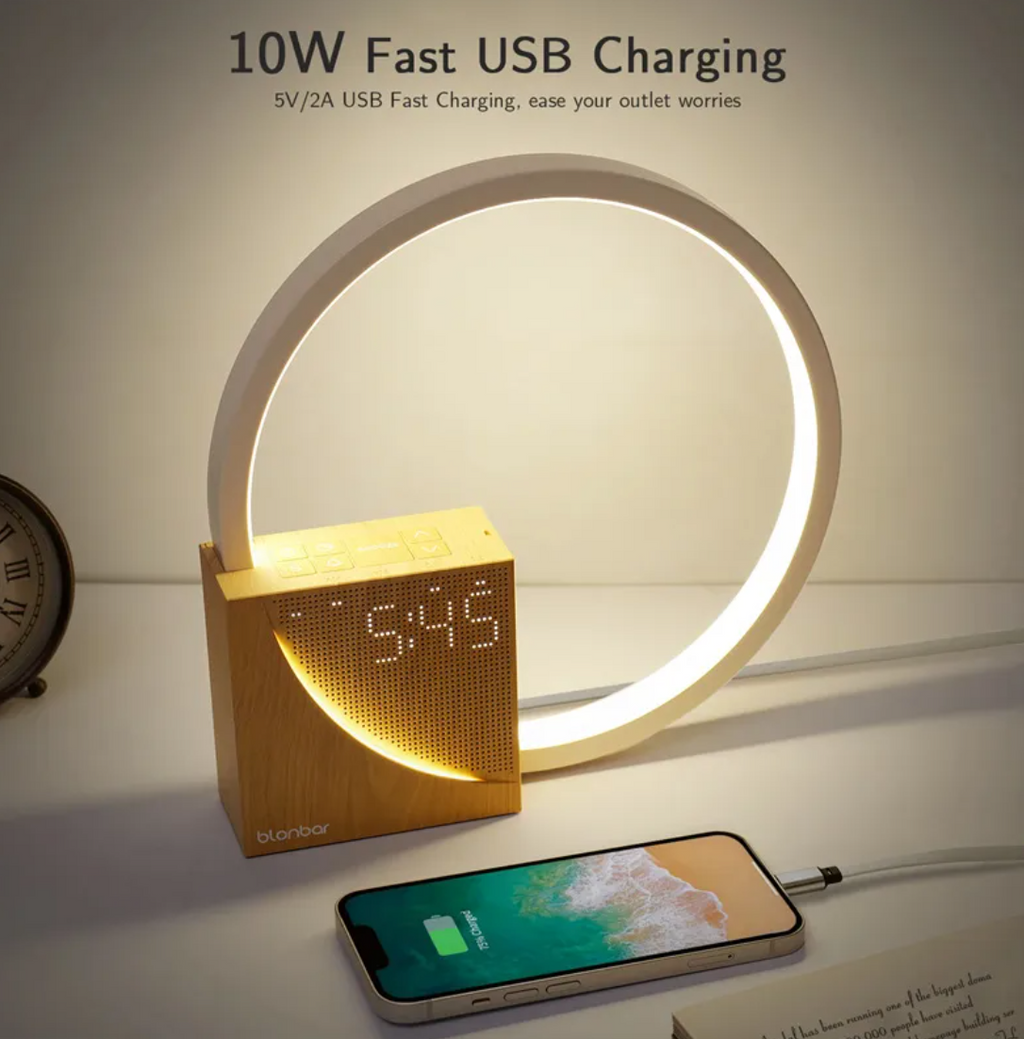 Touch Control Bedside Lamp with Alarm Clock Zen Active