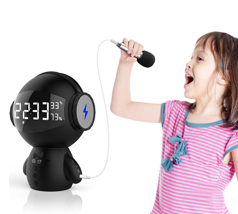 Speaker Robot Alarm Clock Mini Speaker Zen Active